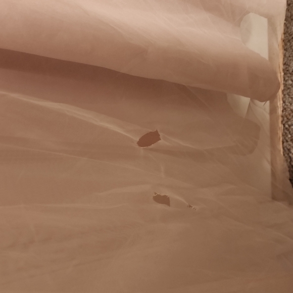 H & M Long Mesh Dress Powder pink - Picture 7 of 11